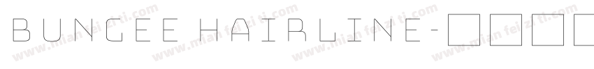 Bungee Hairline字体转换